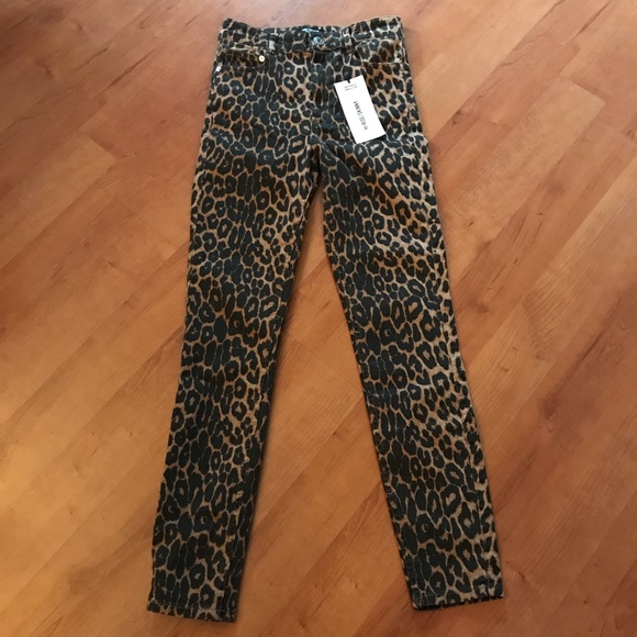 NWT. ZARA Leopard Print Jeans. - Picture 3 of 8